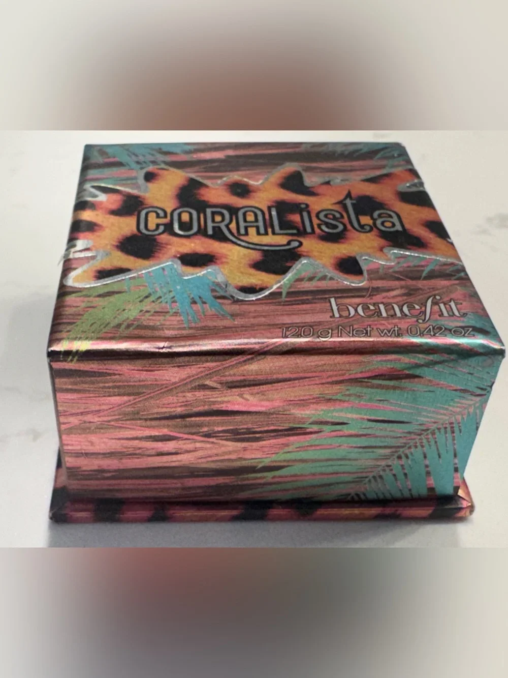 Benefit Coralista Box o’ Powder Blush Full Size 12g Discontinued RARE New in Box